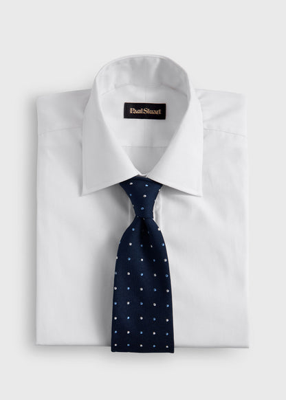Paul Stuart Featured | Woven Silk Dot Tie
