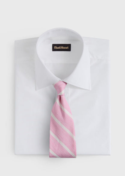 Paul Stuart Popular | Linen & Cotton Stripe Tie