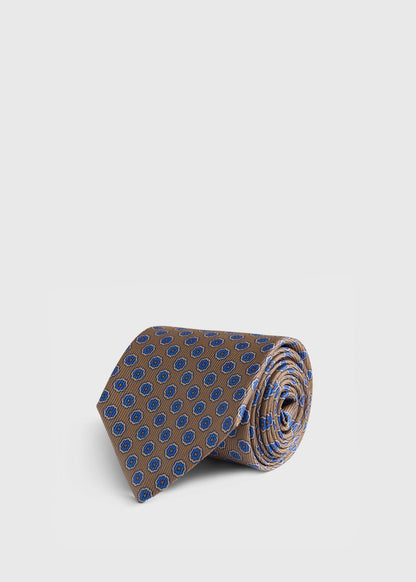 Paul Stuart Essential | Silk Geometric Rosette Medallion Tie