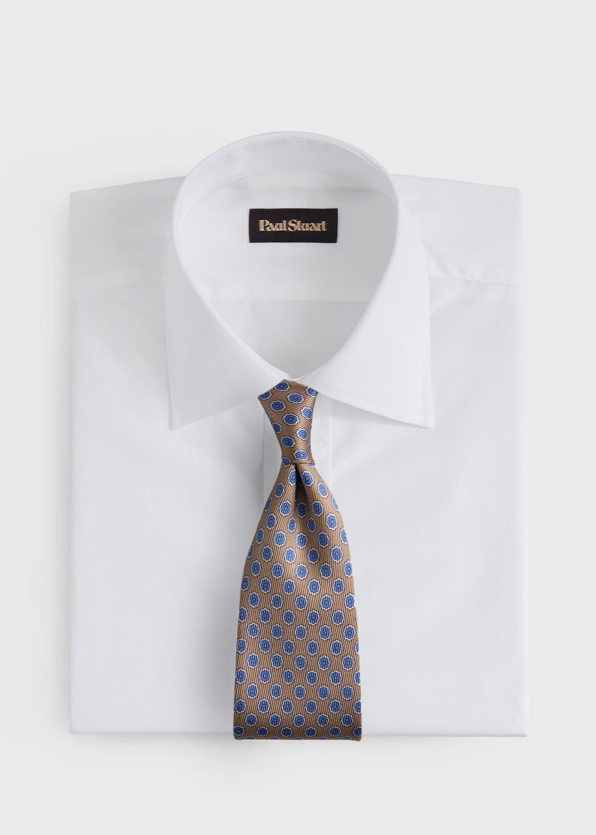 Paul Stuart Essential | Silk Geometric Rosette Medallion Tie