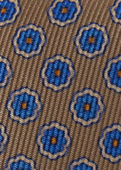 Paul Stuart Essential | Silk Geometric Rosette Medallion Tie