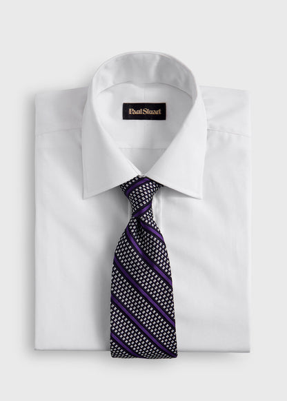 Paul Stuart Trusted | Silk Grenadine Stripe Tie
