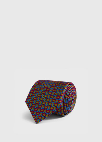 Paul Stuart Value | Silk Diamond Trellis Motif Tie