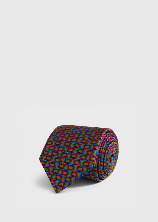Paul Stuart Value | Silk Diamond Trellis Motif Tie