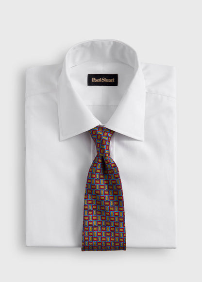 Paul Stuart Value | Silk Diamond Trellis Motif Tie