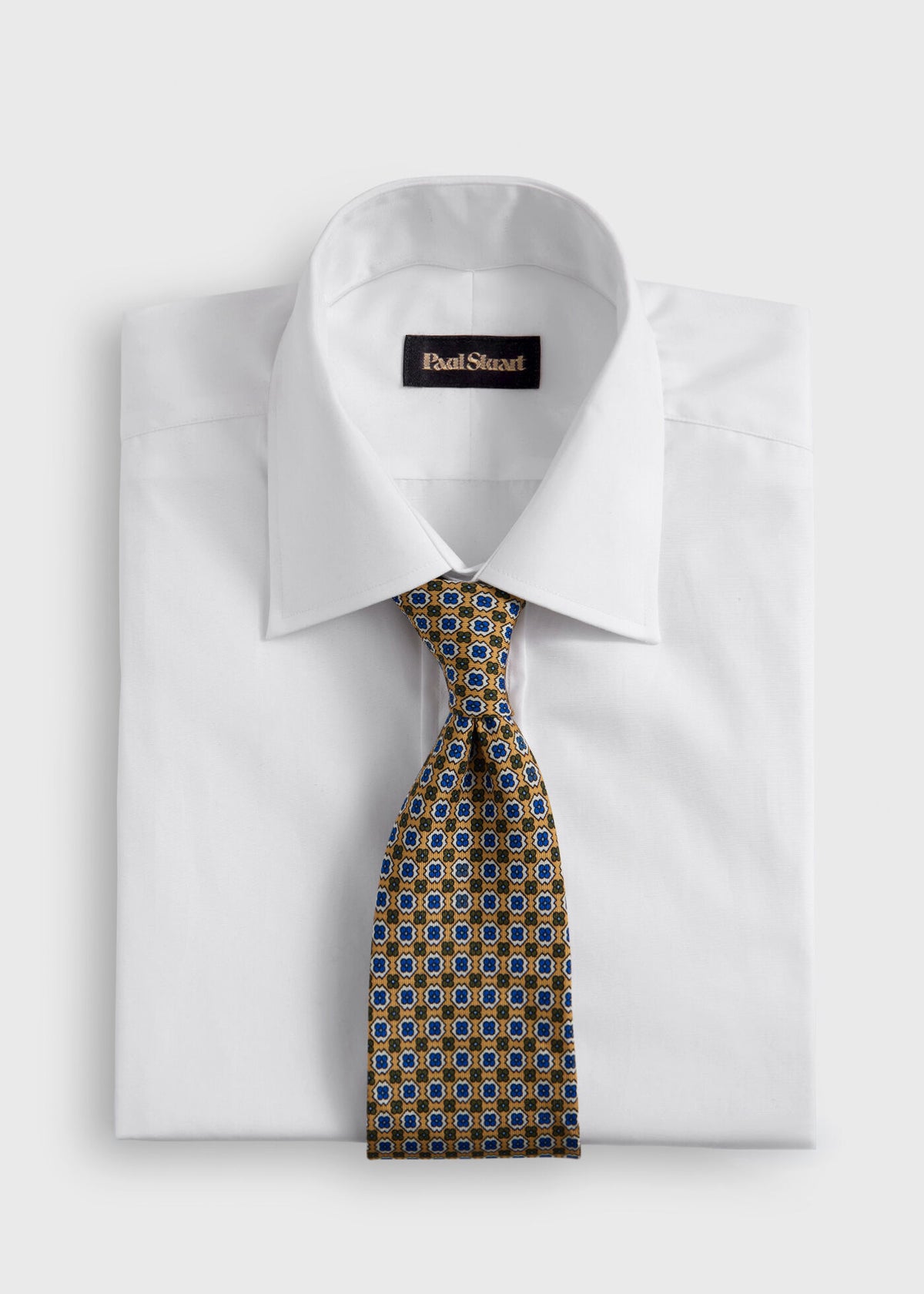 Paul Stuart Popular | Silk Geometric Floral Medallion Tie