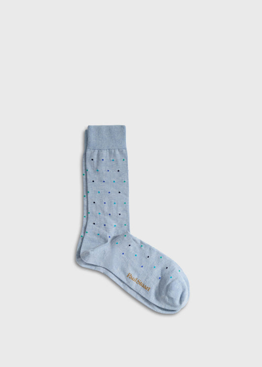 Paul Stuart Exclusive | Micro Poka-Dot Crew Sock