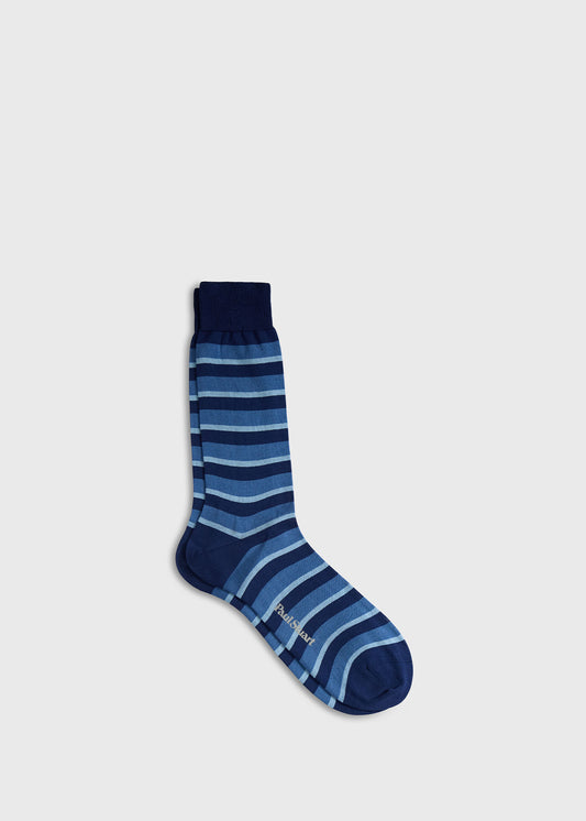 Paul Stuart Recommended | Horizontal Stripe Sock