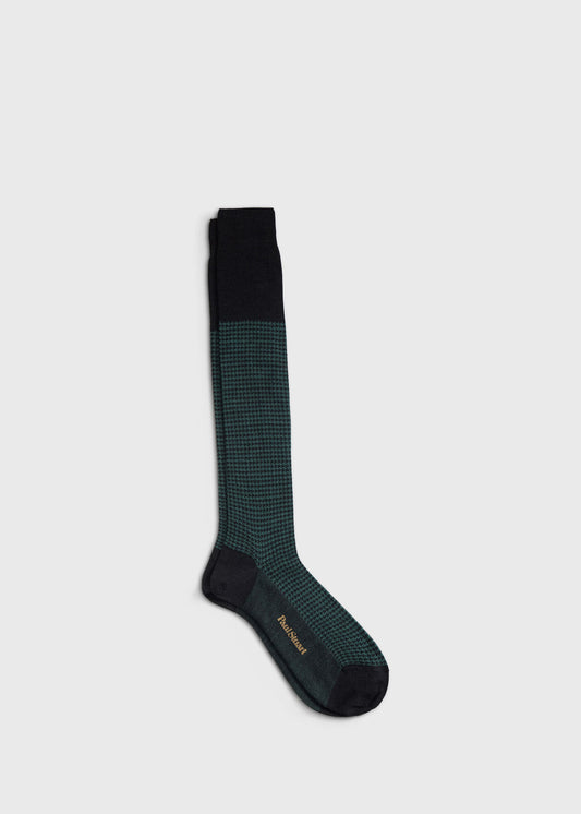 Paul Stuart Top Pick | Wool Micro Houndstooth Sock