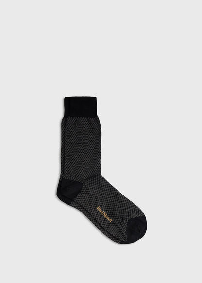 Paul Stuart Signature | Micro Diamond Pattern Sock