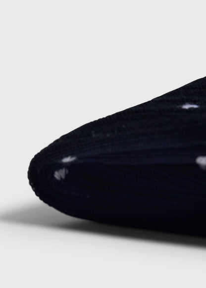 Paul Stuart Top Pick | Ribbed Cotton Dot Dress Sock