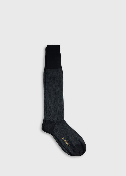 Paul Stuart Featured | All Year Wool Herringbone Sock