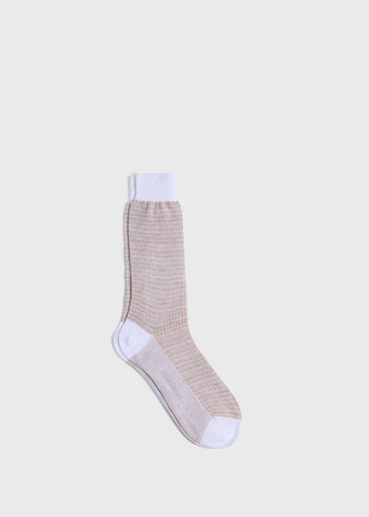 Paul Stuart Deals | Cotton & Linen Houndstooth Sock