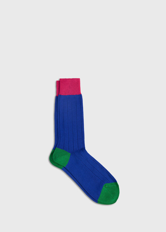 Paul Stuart Essential | Mercerized Cotton Ribbed Sock