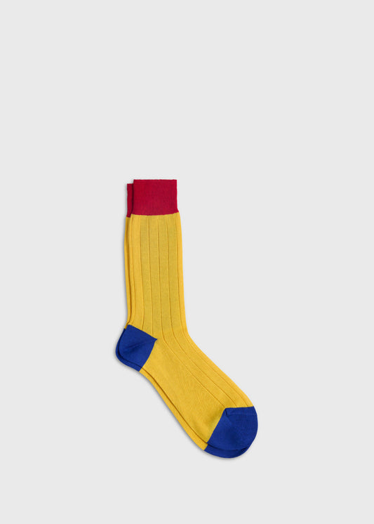 Paul Stuart Premium | Mercerized Cotton Ribbed Sock