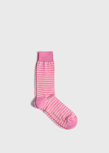 Paul Stuart Great Value | Cotton Two-Tone Stripe Sock