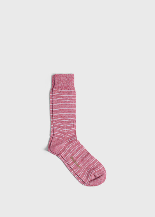 Paul Stuart Value | Linen & Cotton Double Stripe Sock