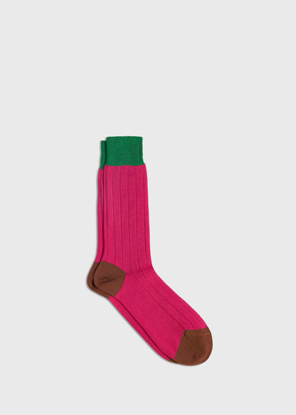 Paul Stuart Customer Favorite | Mercerized Cotton Ribbed Sock