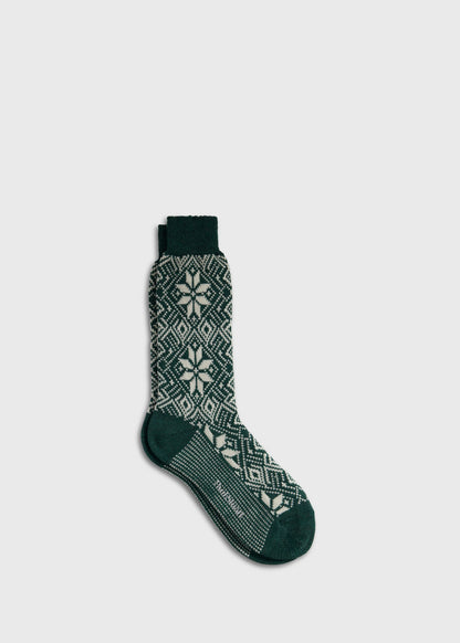 Paul Stuart Premium | Wool Blend Snowflake Sock
