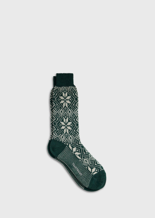 Paul Stuart Premium | Wool Blend Snowflake Sock