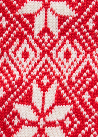 Paul Stuart Exclusive | Wool Blend Snowflake Sock