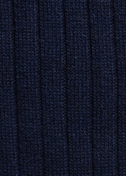 Paul Stuart Premium | Cashmere Ribbed Crew Sock