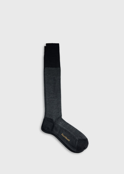 Paul Stuart Premium | Wool Micro Houndstooth Sock