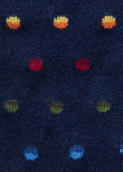 Paul Stuart Recommended | Chunky Colorful Dot Sock