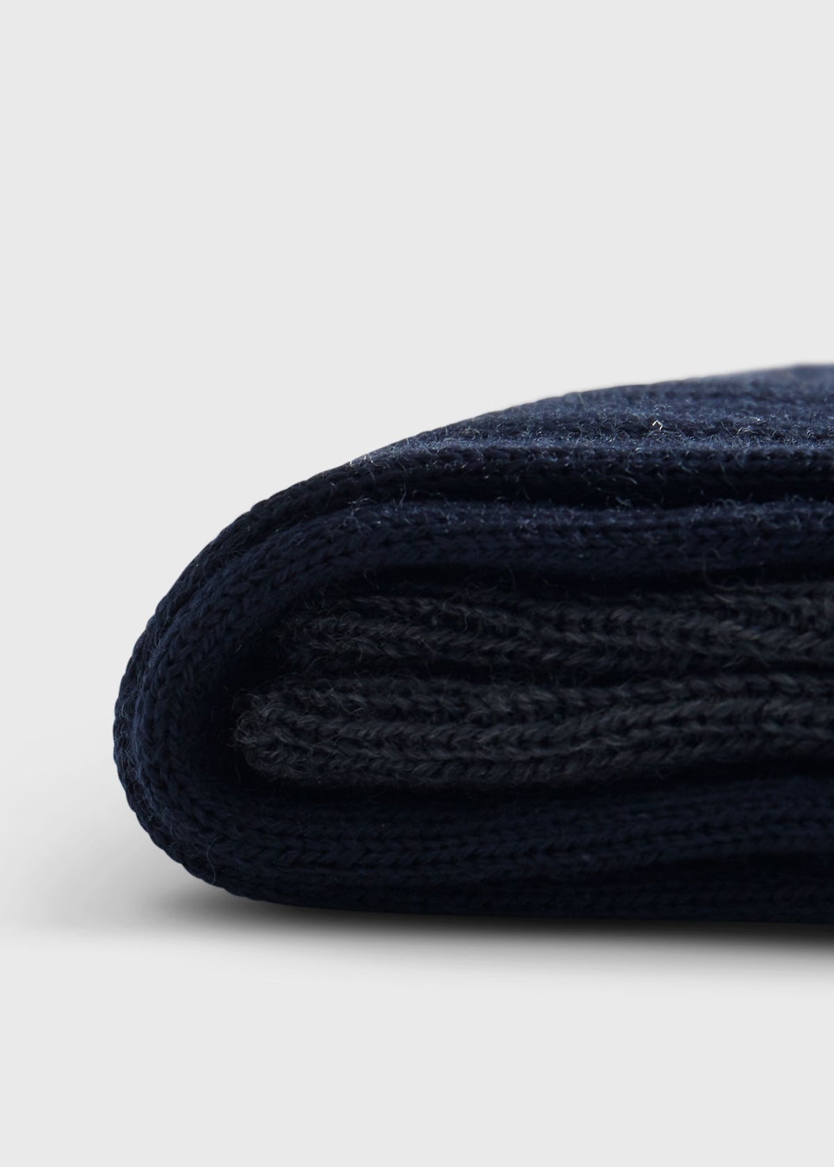 Paul Stuart Quality | Wool Ribbed Sock with Contrast Trim