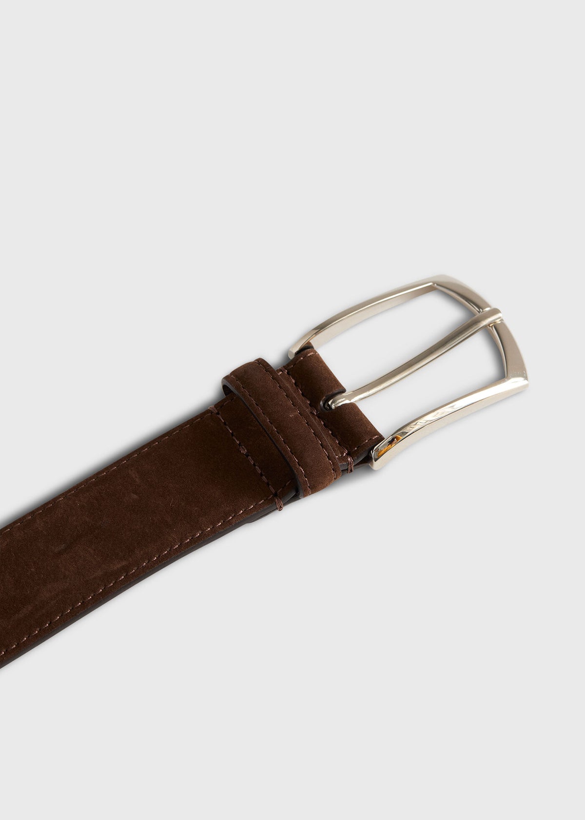 Paul Stuart Smart Buy | Nubuck Suede Belt with Gold Buckle