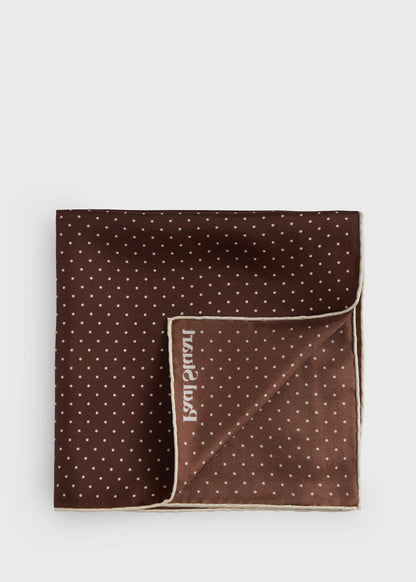 Paul Stuart Customer Favorite | Printed Silk Dot Pocket Square