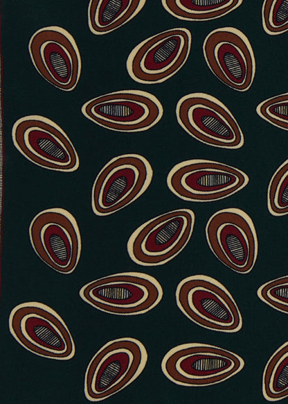 Paul Stuart Discount | Printed Silk Deco Pocket Square