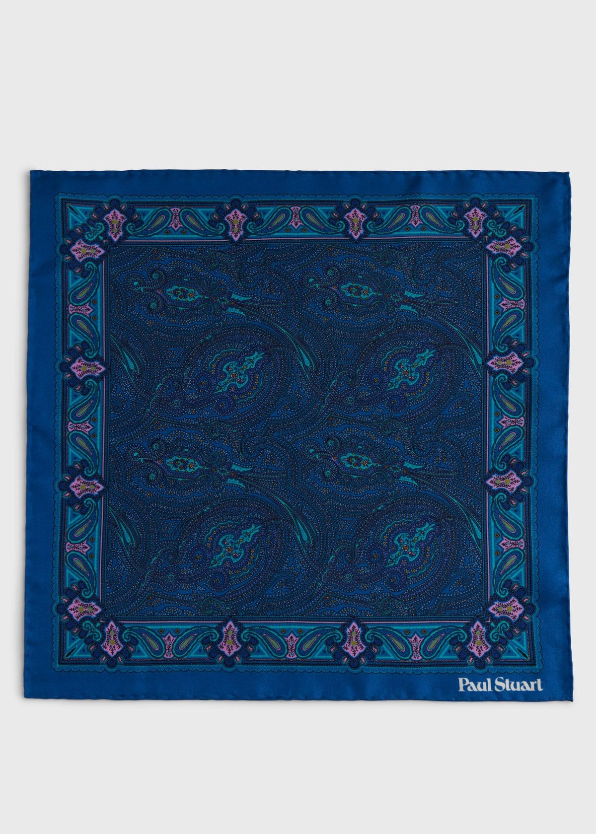 Paul Stuart Sale | Printed Silk Paisley Pocket Square