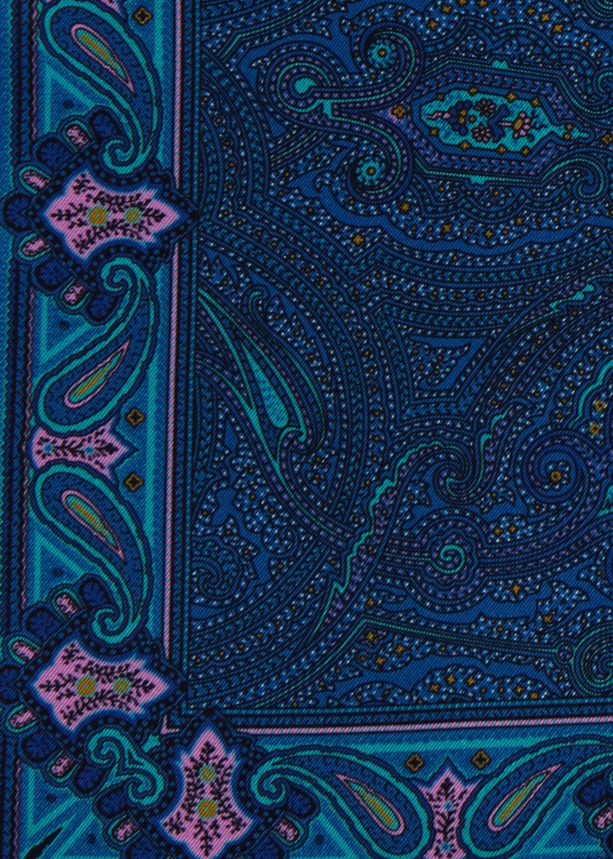 Paul Stuart Sale | Printed Silk Paisley Pocket Square