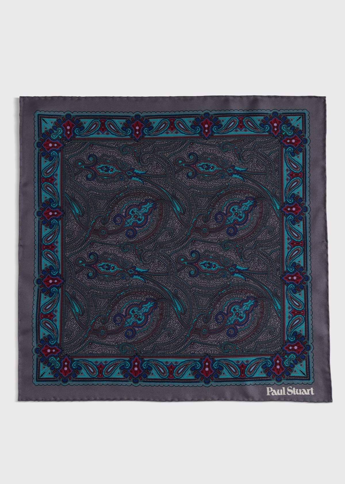 Paul Stuart Smart Buy | Printed Silk Paisley Pocket Square