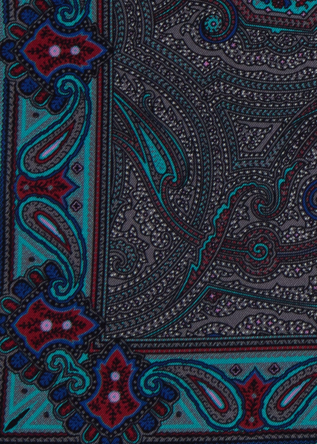 Paul Stuart Smart Buy | Printed Silk Paisley Pocket Square
