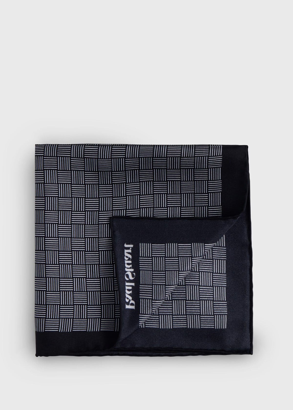 Paul Stuart Classic | Printed Silk Parquet Pocket Square