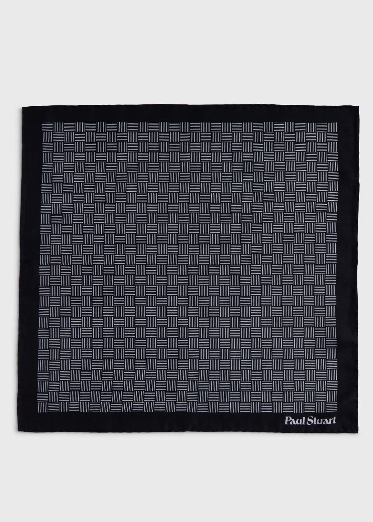 Paul Stuart Classic | Printed Silk Parquet Pocket Square