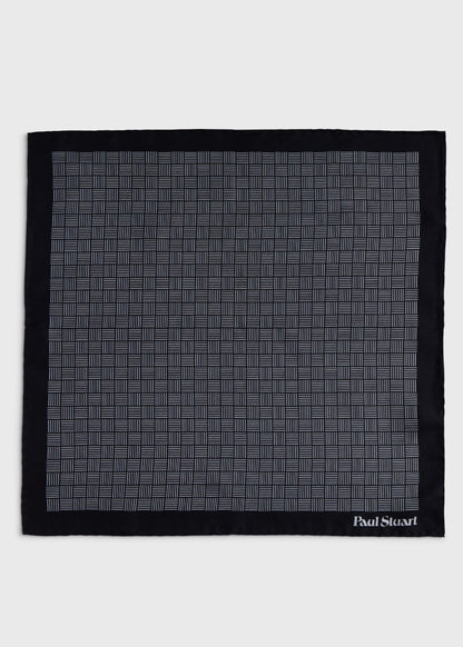 Paul Stuart Classic | Printed Silk Parquet Pocket Square