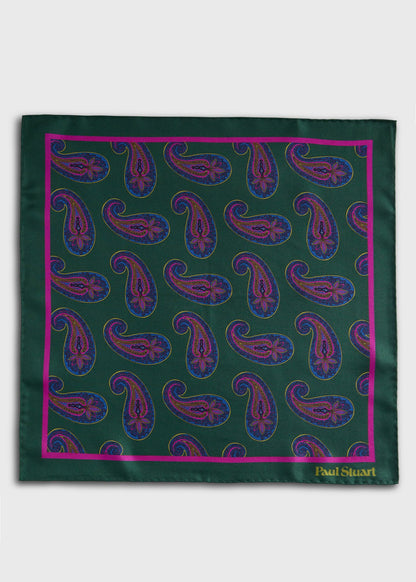 Paul Stuart Best Price | Paisley Print Pocket Square