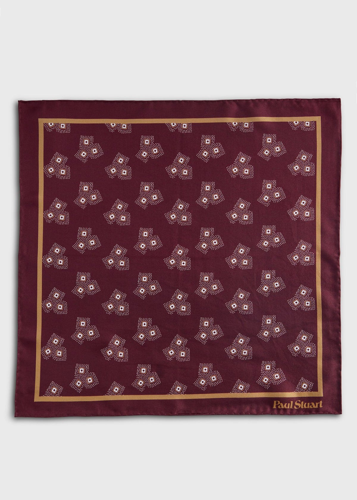 Paul Stuart New | Geometric Dot Pocket Square