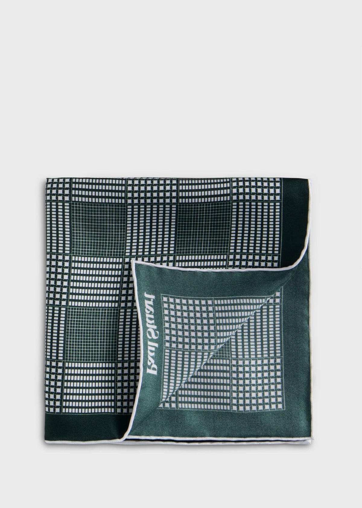 Paul Stuart Smart Buy | Glen Plaid Silk Pocket Square