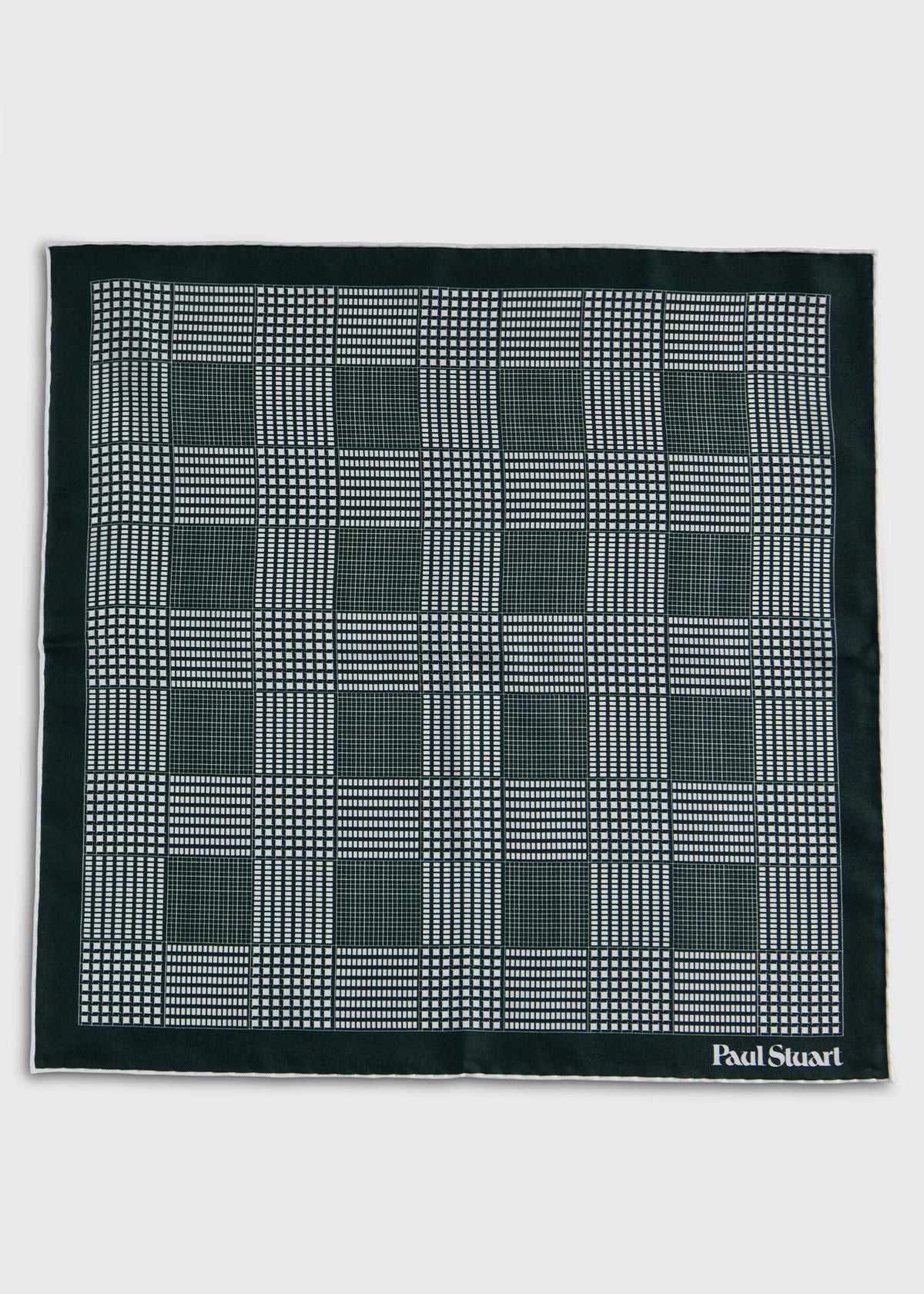 Paul Stuart Smart Buy | Glen Plaid Silk Pocket Square