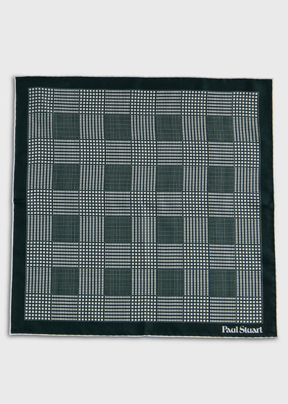 Paul Stuart Smart Buy | Glen Plaid Silk Pocket Square