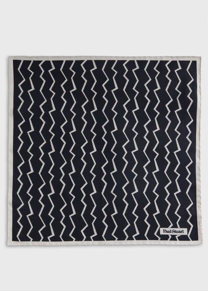 Paul Stuart Popular | Silk Printed Geometric Pocket Square