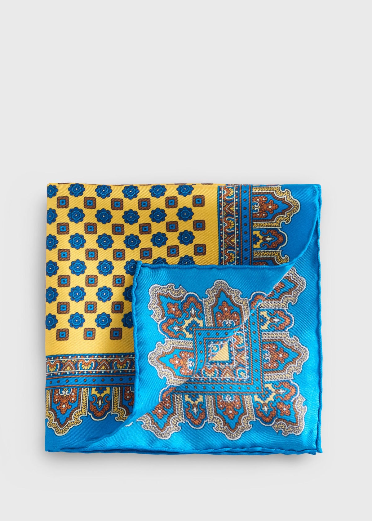 Paul Stuart Hot Sale | Medallion Print Pocket Square