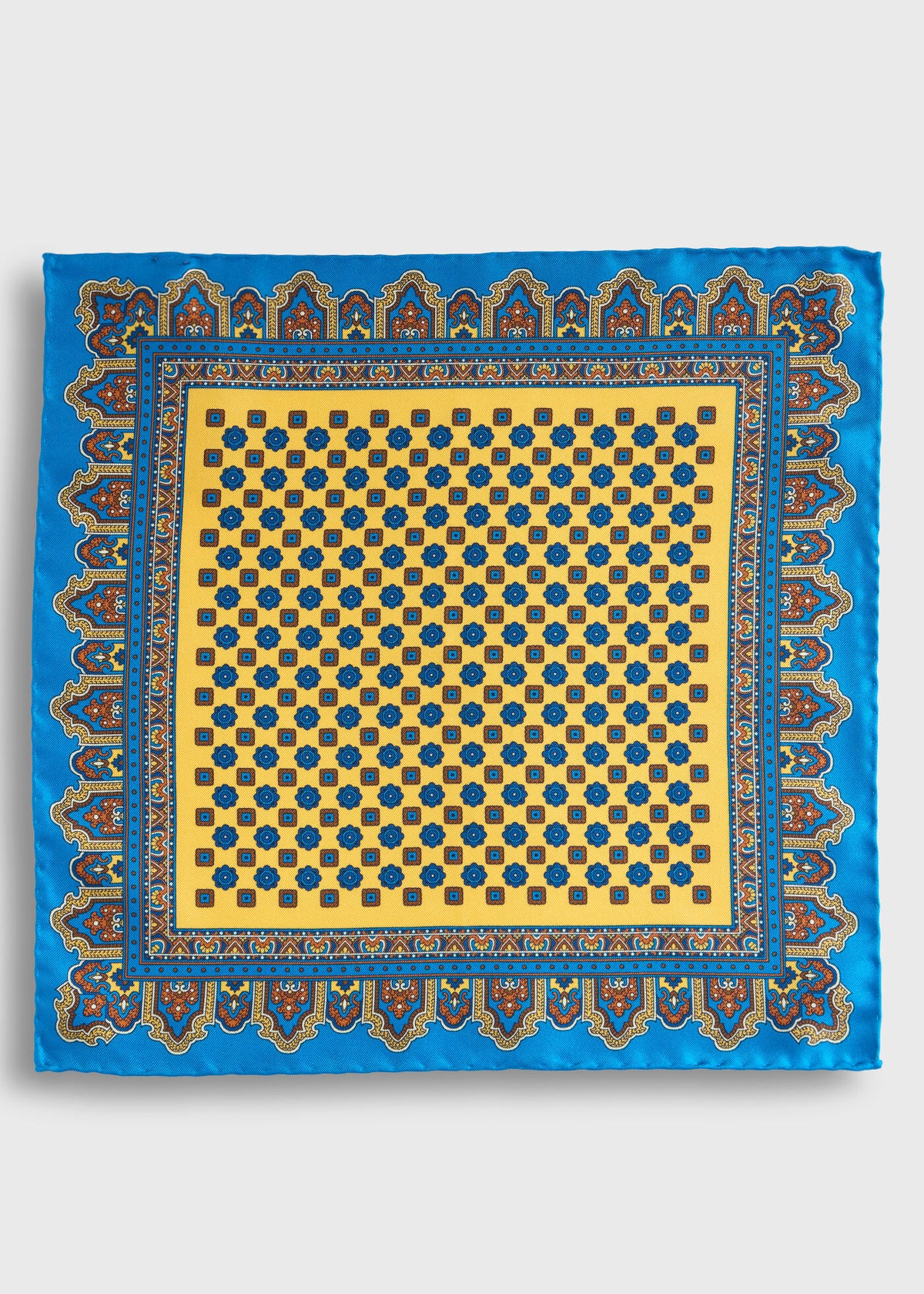 Paul Stuart Hot Sale | Medallion Print Pocket Square