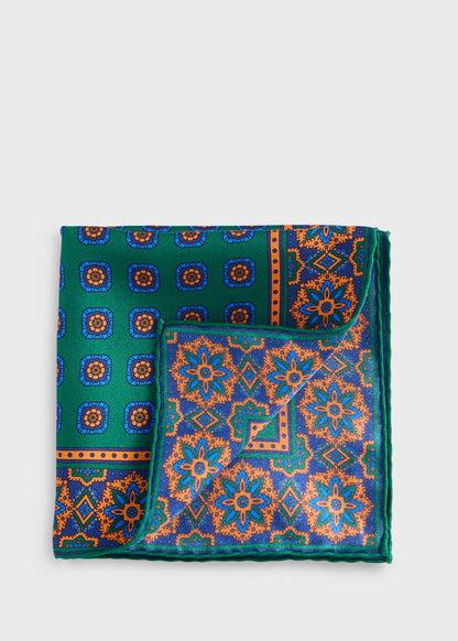 Paul Stuart Top Pick | Medallion Print Pocket Square