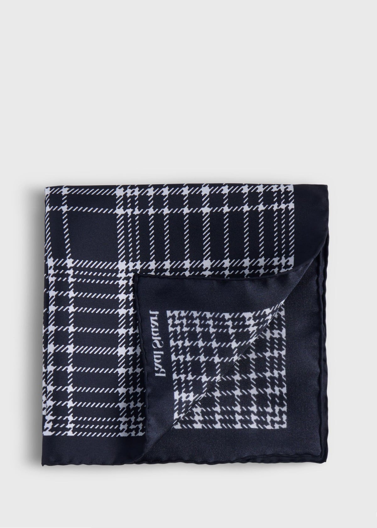 Paul Stuart Quality | Printed Silk Plaid Pocket Square