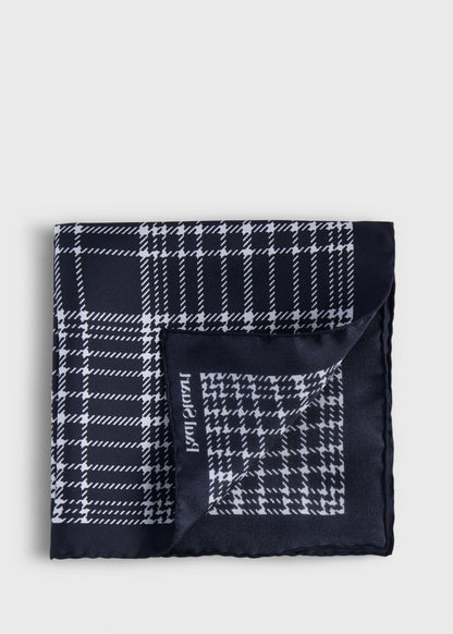 Paul Stuart Quality | Printed Silk Plaid Pocket Square